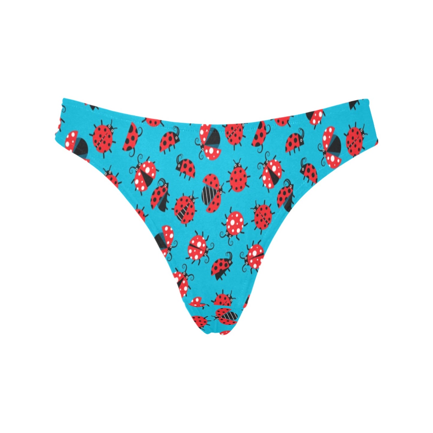 Ladybug Action Print Pattern Women's Thongs