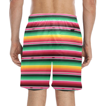Mexican Blanket Classic Print Pattern Men's Swim Trunks Beach Shorts
