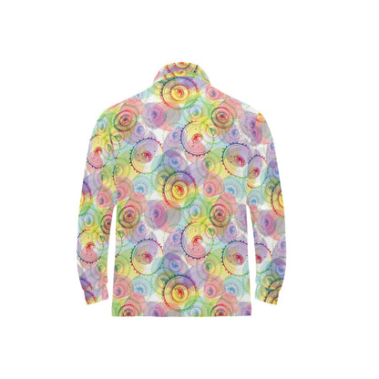 Third Eye Print Design LKS303 Long Sleeve Polo Shirt For Men's