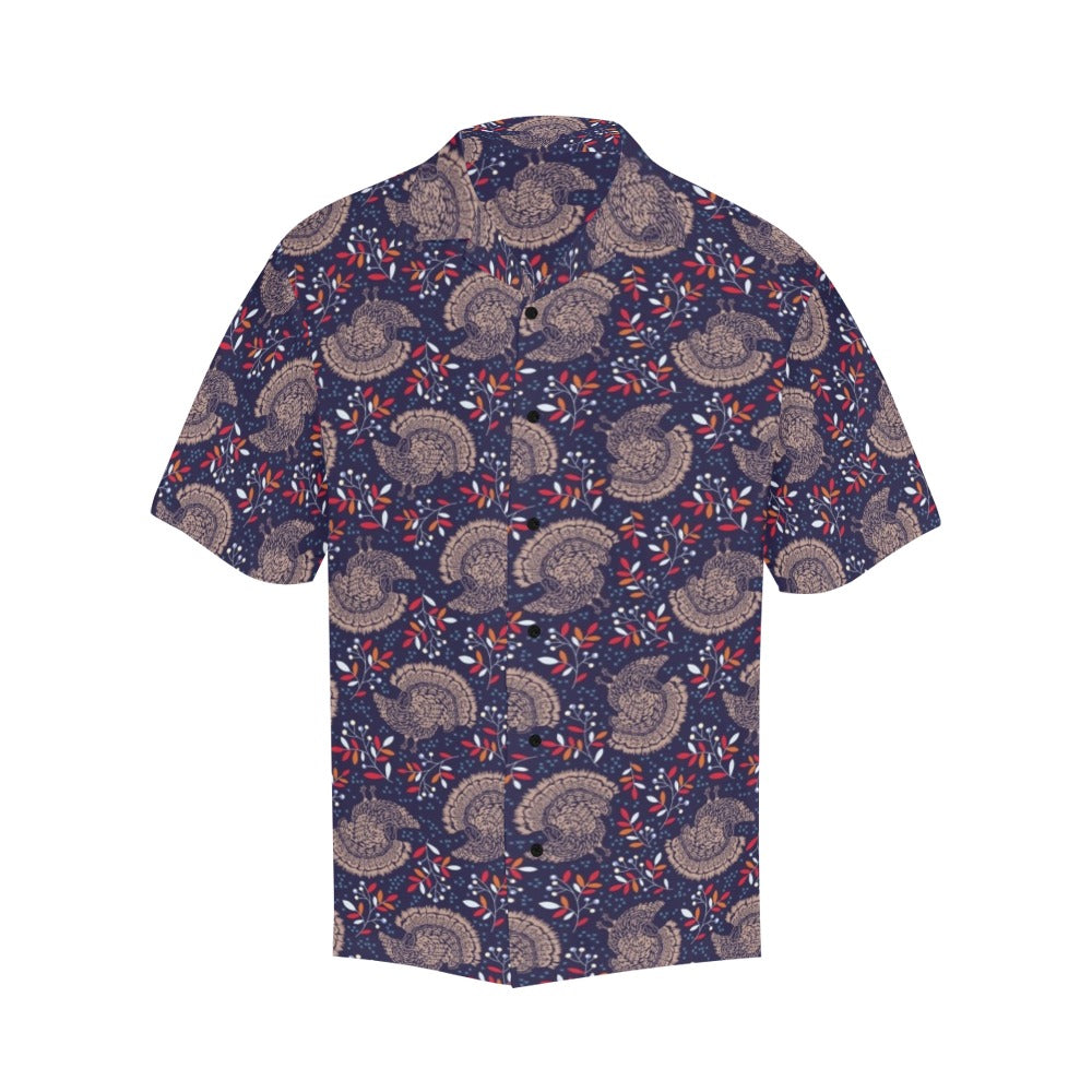 Turkey Print Design LKS401 Men's Men's Hawaiian Shirt