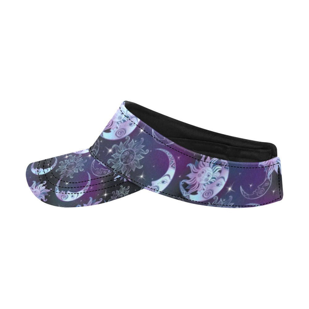 Sun Moon Print Design LKS303 Unisex Sun Visor