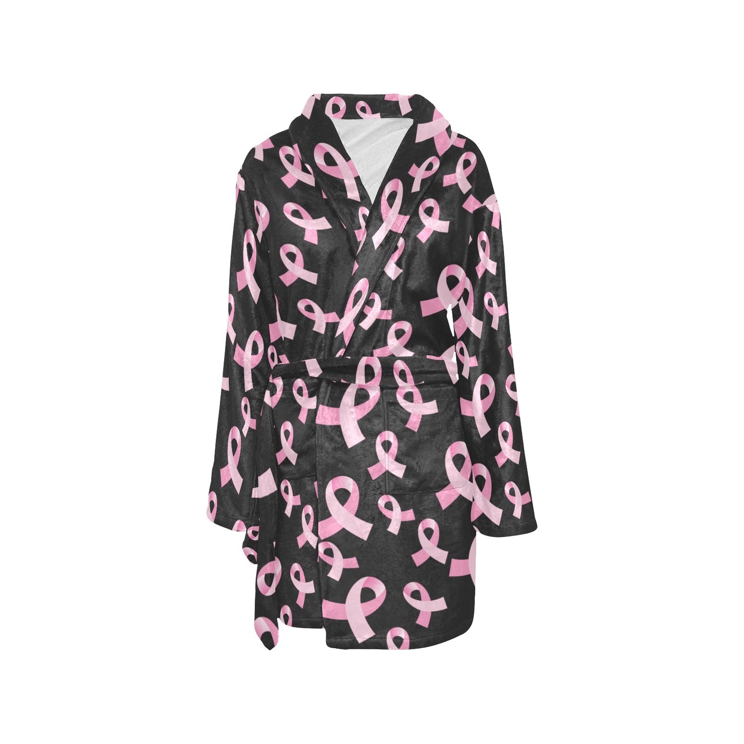 Breast Cancer Awareness Design Women's Fleece Robe