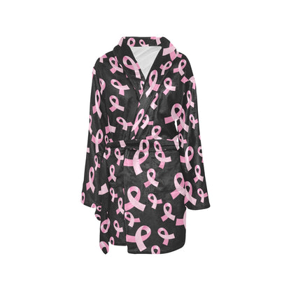 Breast Cancer Awareness Design Women's Fleece Robe