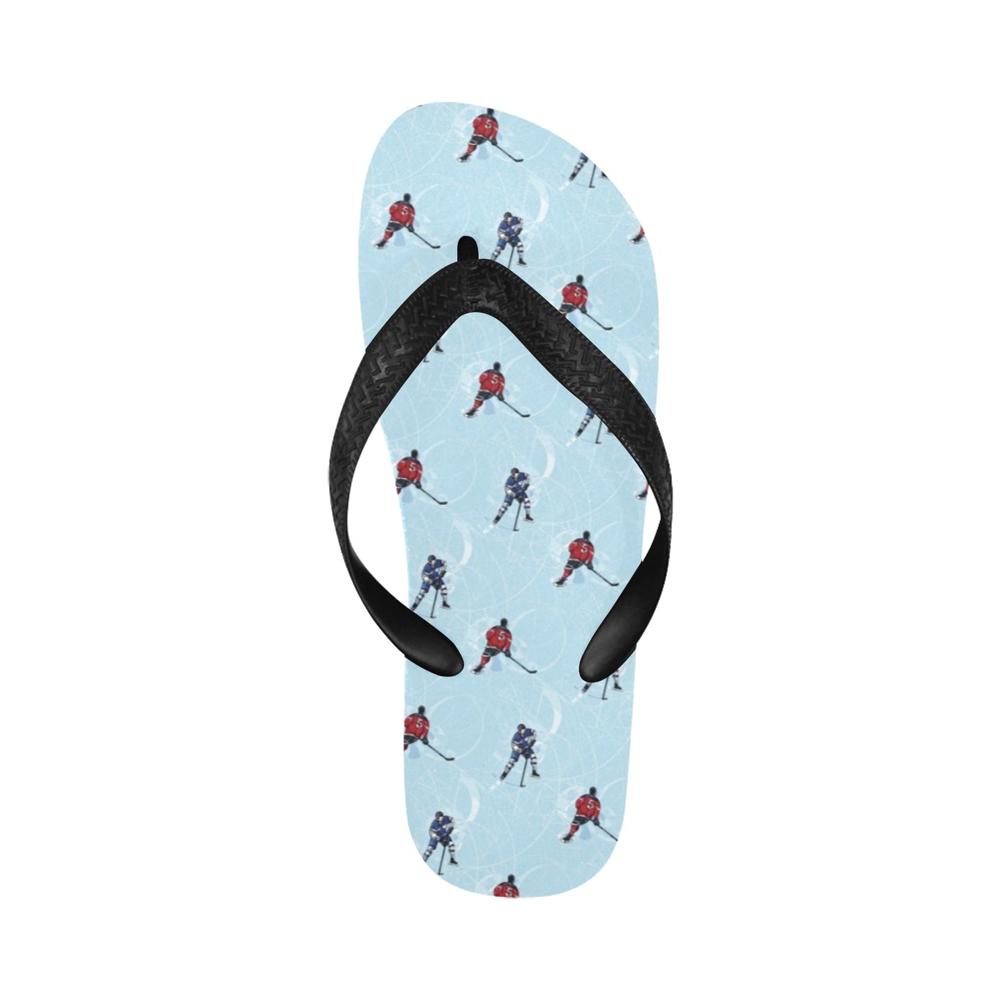 Hockey Player Print Design LKS302 Flip Flops