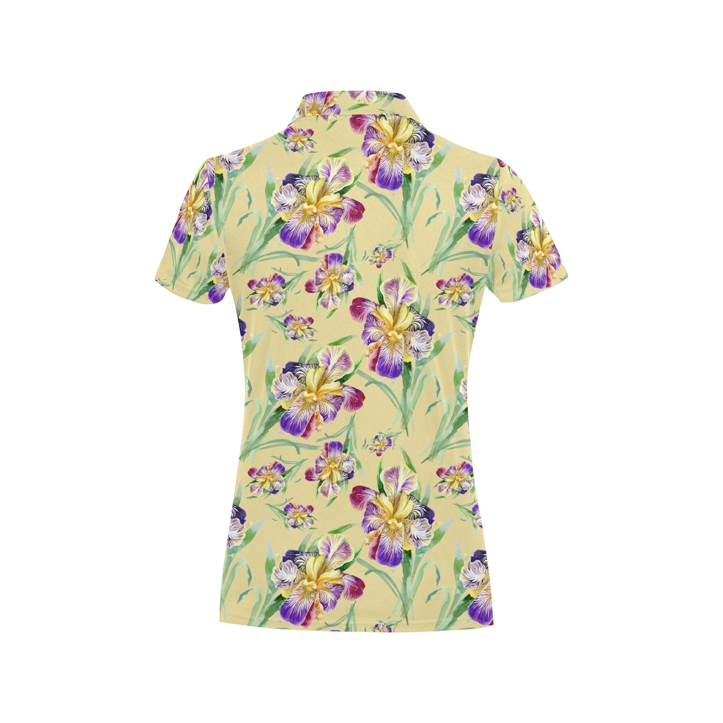 Iris Pattern Print Design IR06 Women's Polo Shirt