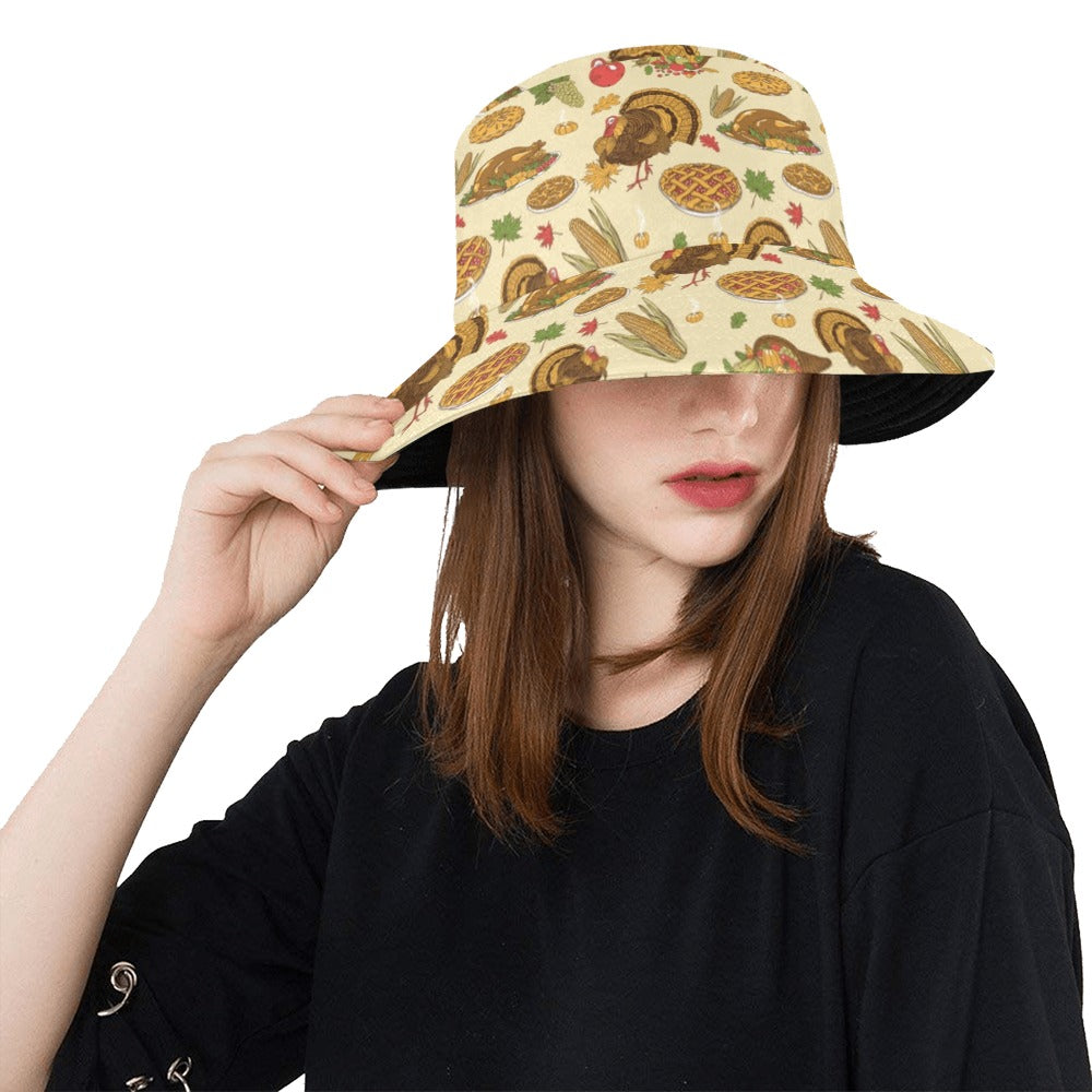 Thanksgiving Print Design LKS302 Unisex Bucket Hat
