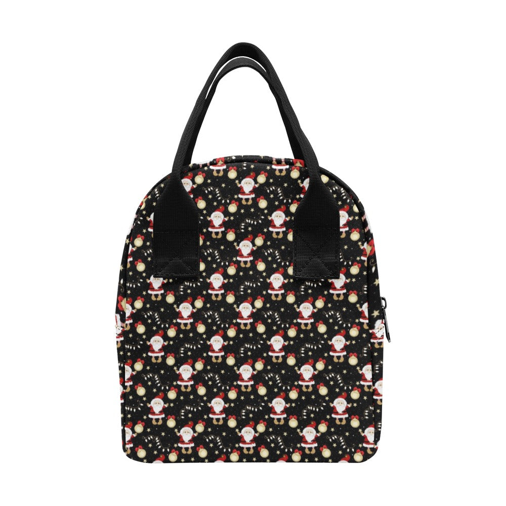 Santa Christmas Themed Print Design LKS307 Insulated Lunch Bag