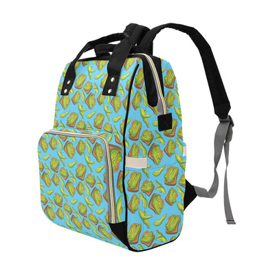 Sandwich Avocado Print Design LKS306 Diaper Bag Backpack