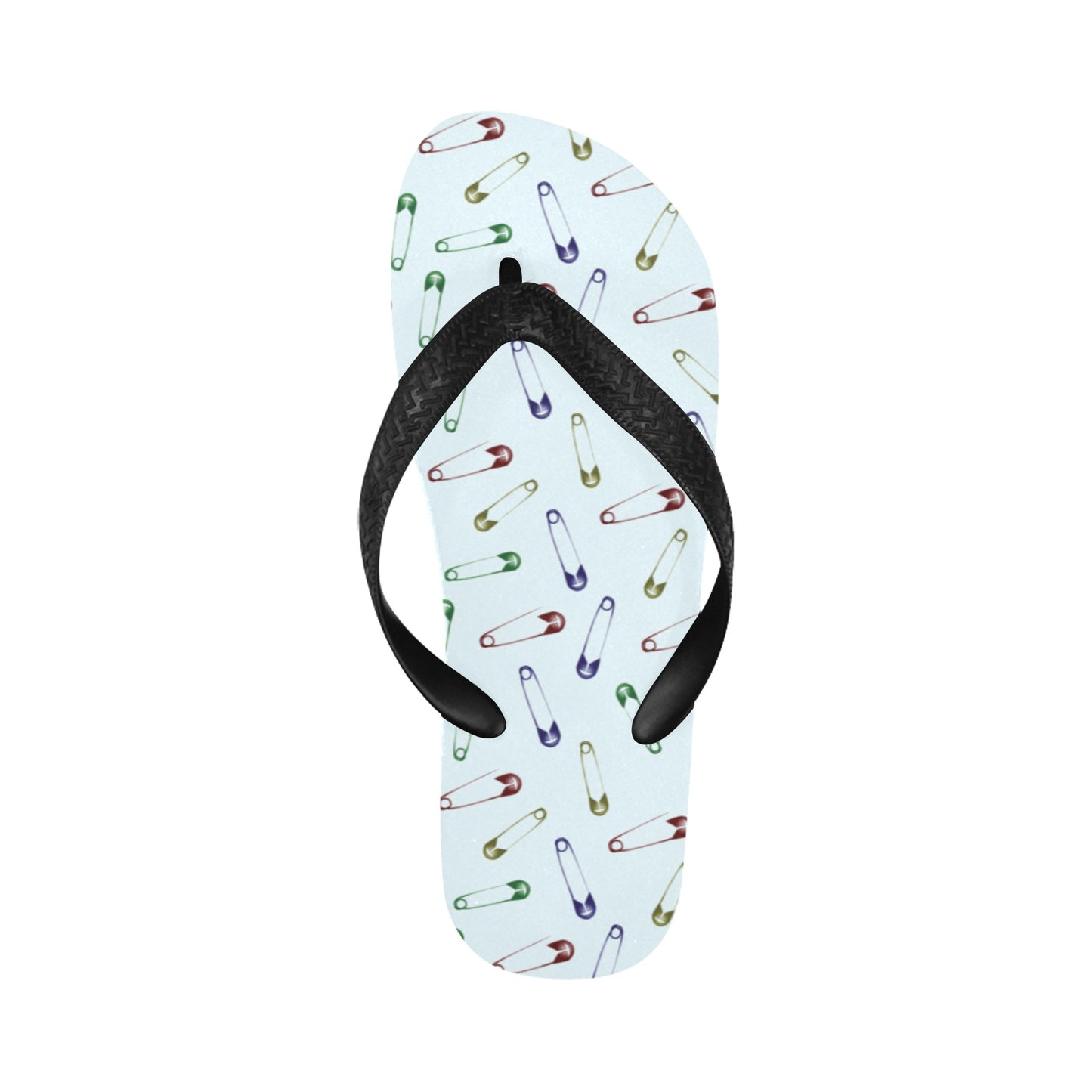 Safety Pin Print Design LKS303 Flip Flops