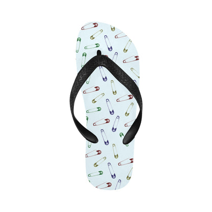 Safety Pin Print Design LKS303 Flip Flops