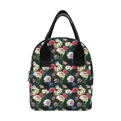 Summer Floral Print Design LKS303 Insulated Lunch Bag