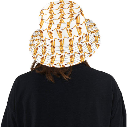 Saxophone Print Design LKS404 Unisex Bucket Hat