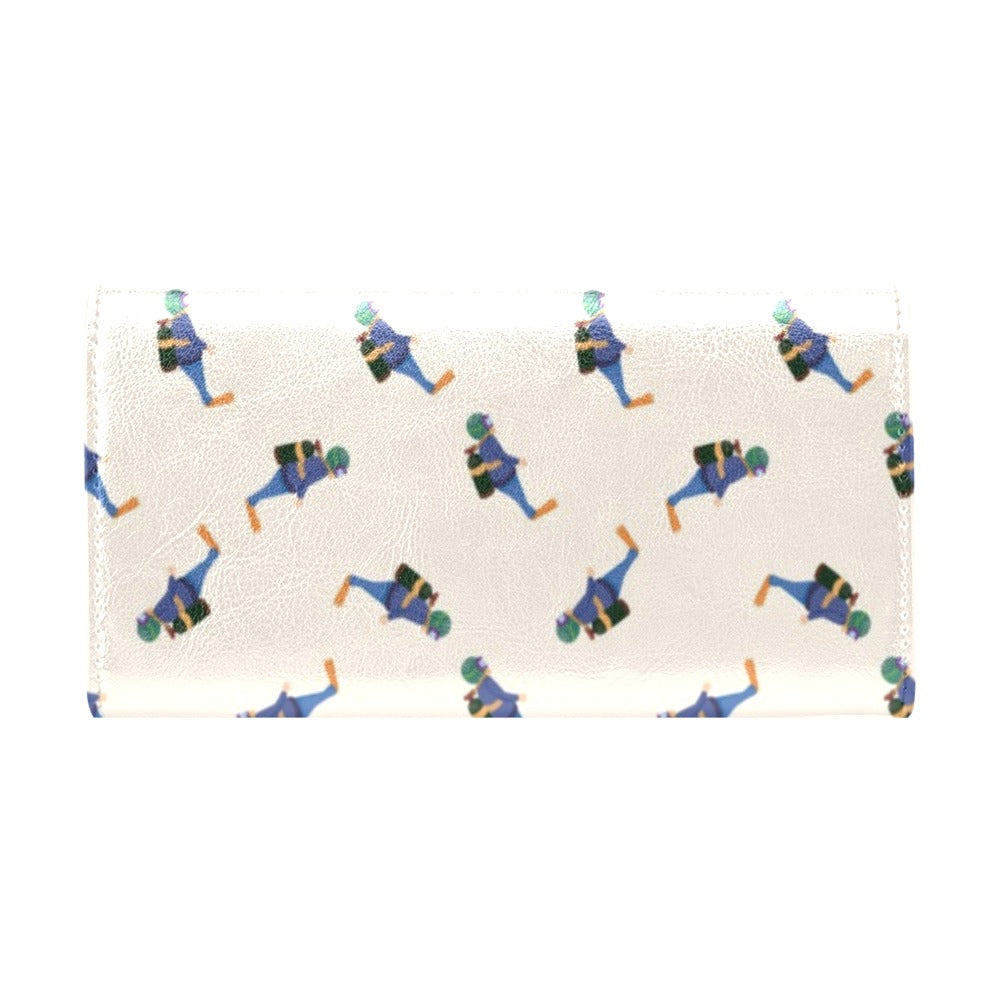 Scuba Driver Print Design LKS301 Women's Trifold Wallet