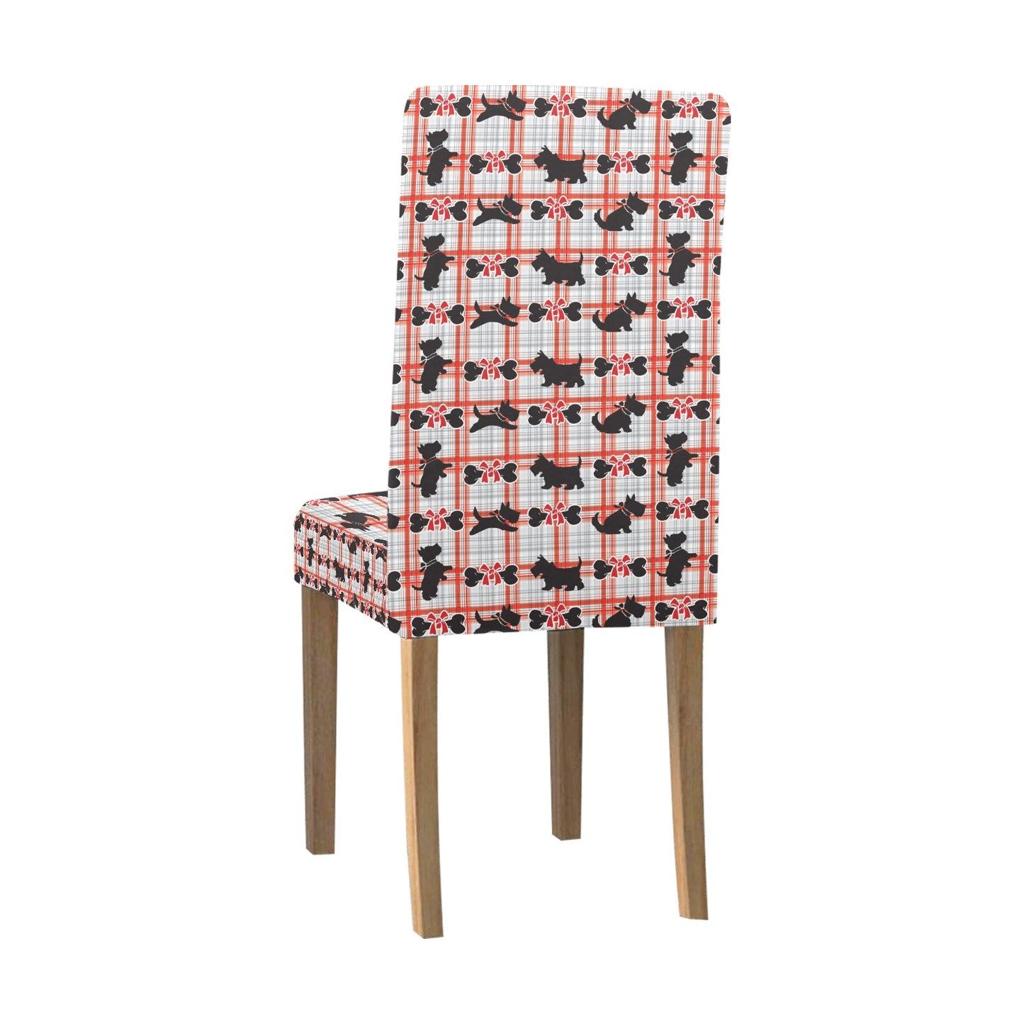 Scottish Terriers Print Design LKS3014 Dining Chair Slipcover