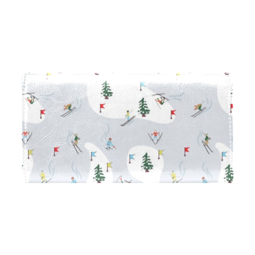 Ski Print Design LKS305 Women's Trifold Wallet