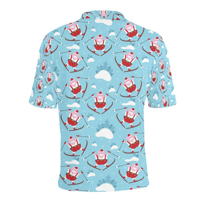 Ski Print Design LKS309 Men Polo Shirt
