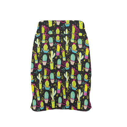 Cactus Neon Style Print Pattern 17" Golf & Pickleball Skort with Pockets