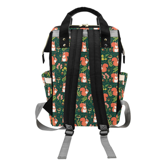 Squirrel Print Design LKS302 Diaper Bag Backpack
