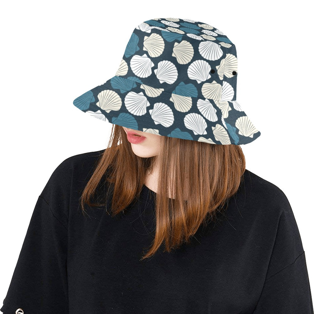 Seashell Print Design LKS3013 Unisex Bucket Hat
