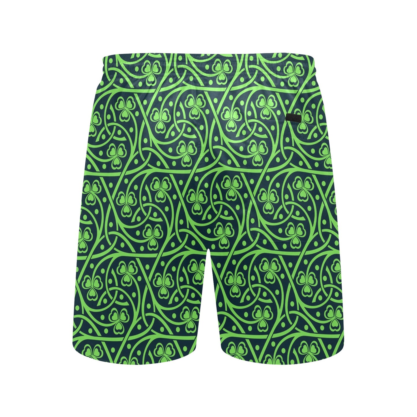 Shamrock Themed Print Men's Swim Trunks Beach Shorts