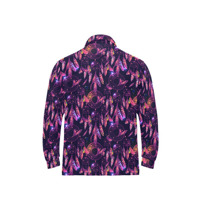Dream catcher neon Long Sleeve Polo Shirt For Men's