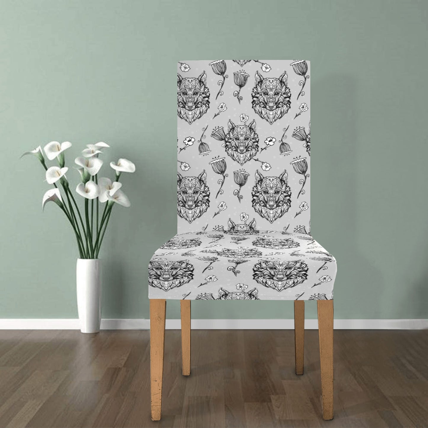 Tribal Pattern Print Design LKS306 Dining Chair Slipcover