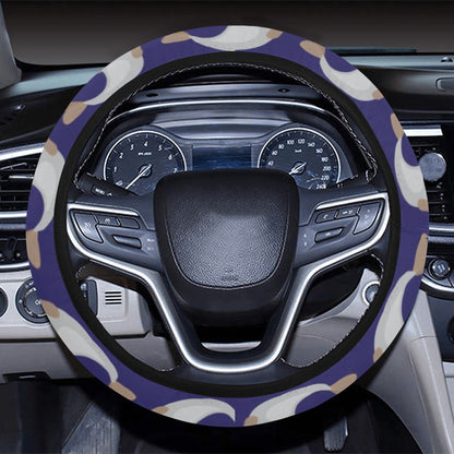 Sea Lion Print Design LKS404 Steering Wheel Cover with Elastic Edge