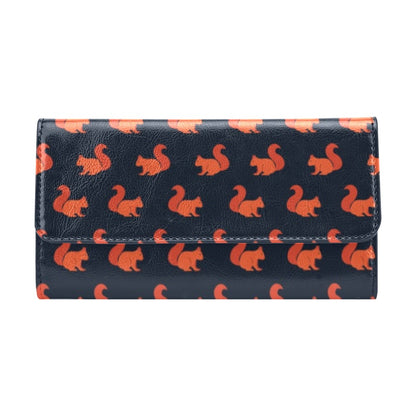 Squirrel Print Design LKS306 Women's Trifold Wallet