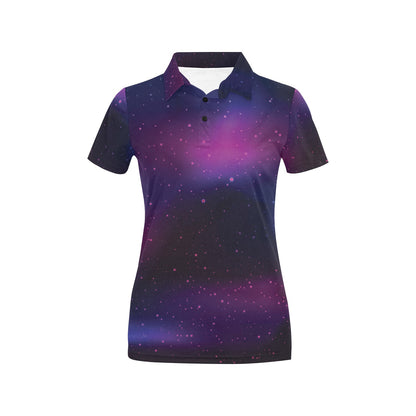 Night sky Pattern Print Design A04 Women's Polo Shirt