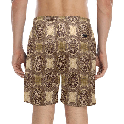 Ancient Greek Symbol Print Design LKS309 Men's Swim Trunks Beach Shorts