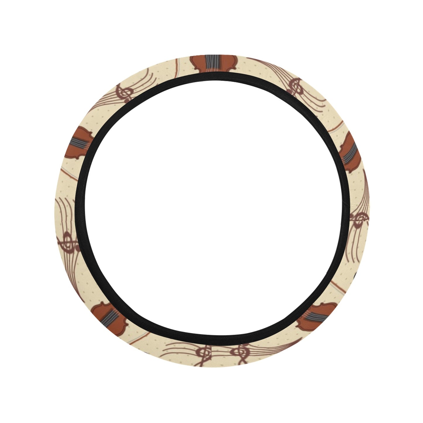 Cello Print Design LKS402 Steering Wheel Cover with Elastic Edge