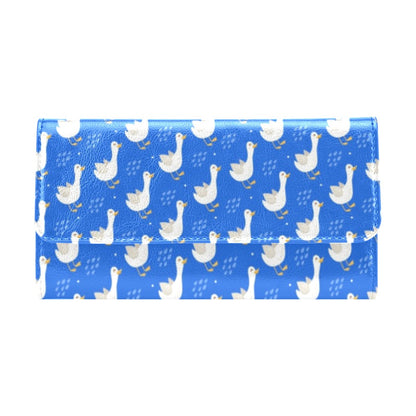 Goose Print Design LKS402 Women's Trifold Wallet