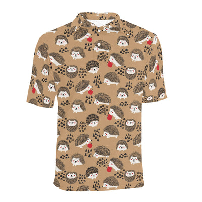 Hedgehog Print Design LKS403 Men Polo Shirt