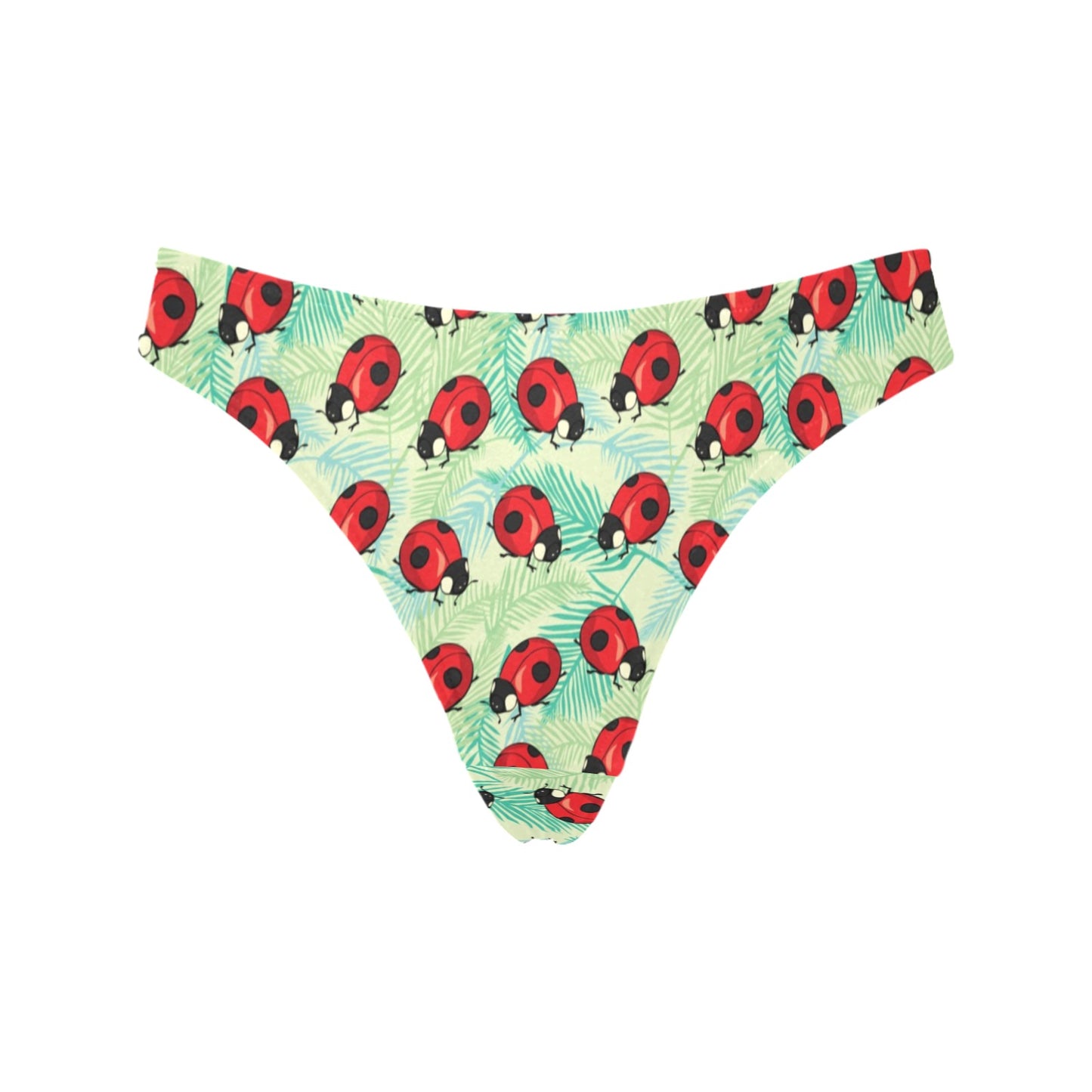 Ladybug Cute Print Pattern Women's Thongs