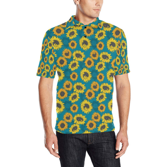 Sunflower Print Design LKS301 Men Polo Shirt