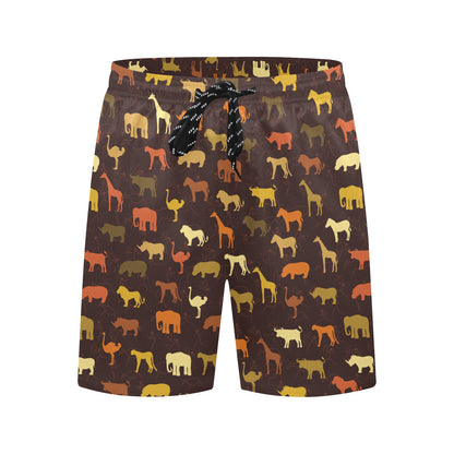 Safari Animal Print Design LKS301 Men's Swim Trunks Beach Shorts