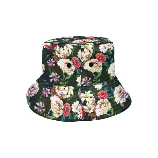 Summer Floral Print Design LKS303 Unisex Bucket Hat