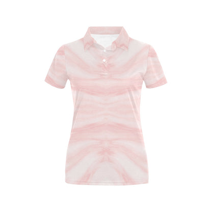 Marble Pattern Print Design 03 Women's Polo Shirt