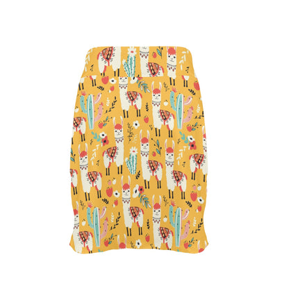Llama Cute Themed Print 17" Golf & Pickleball Skort with Pockets