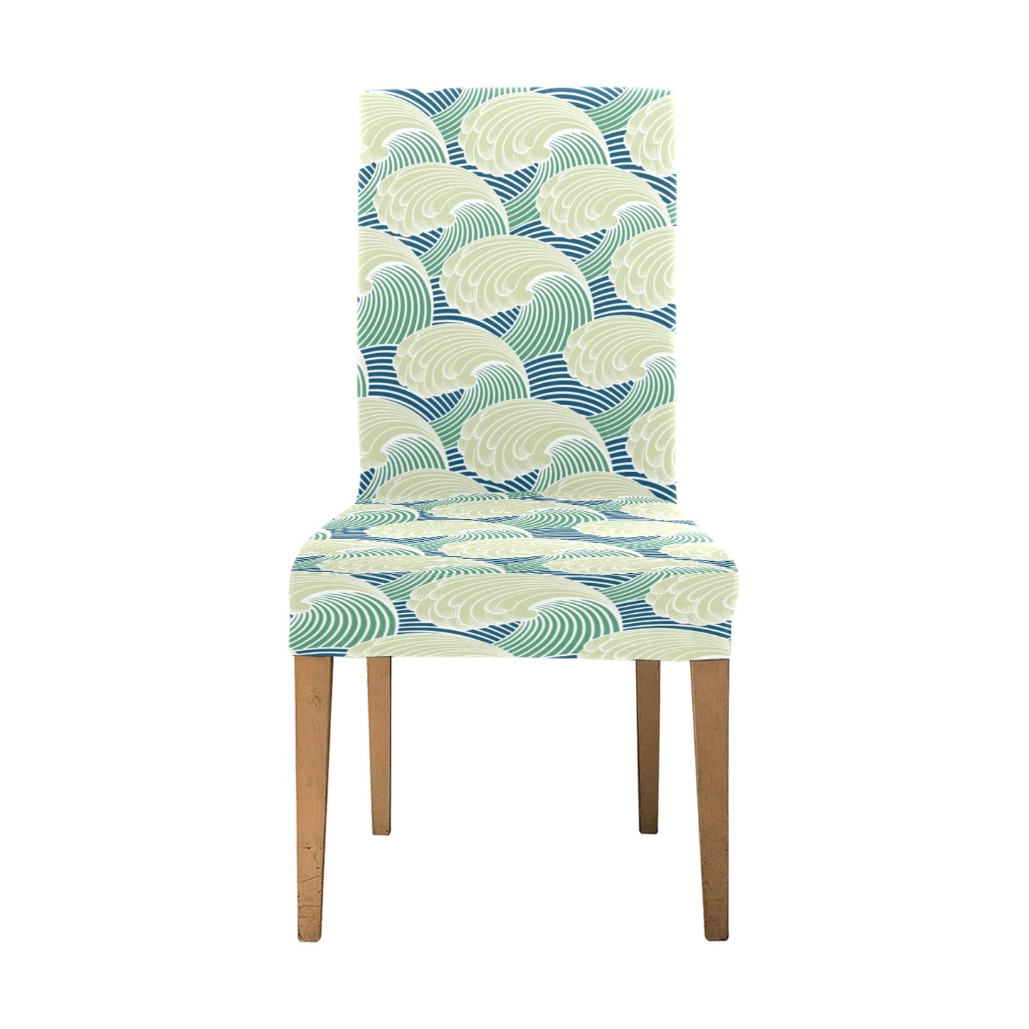 Wave Japan Style Print Design LKS302 Dining Chair Slipcover