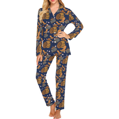 Cowboy Pattern Print Design 03 Women's Long Pajama Set