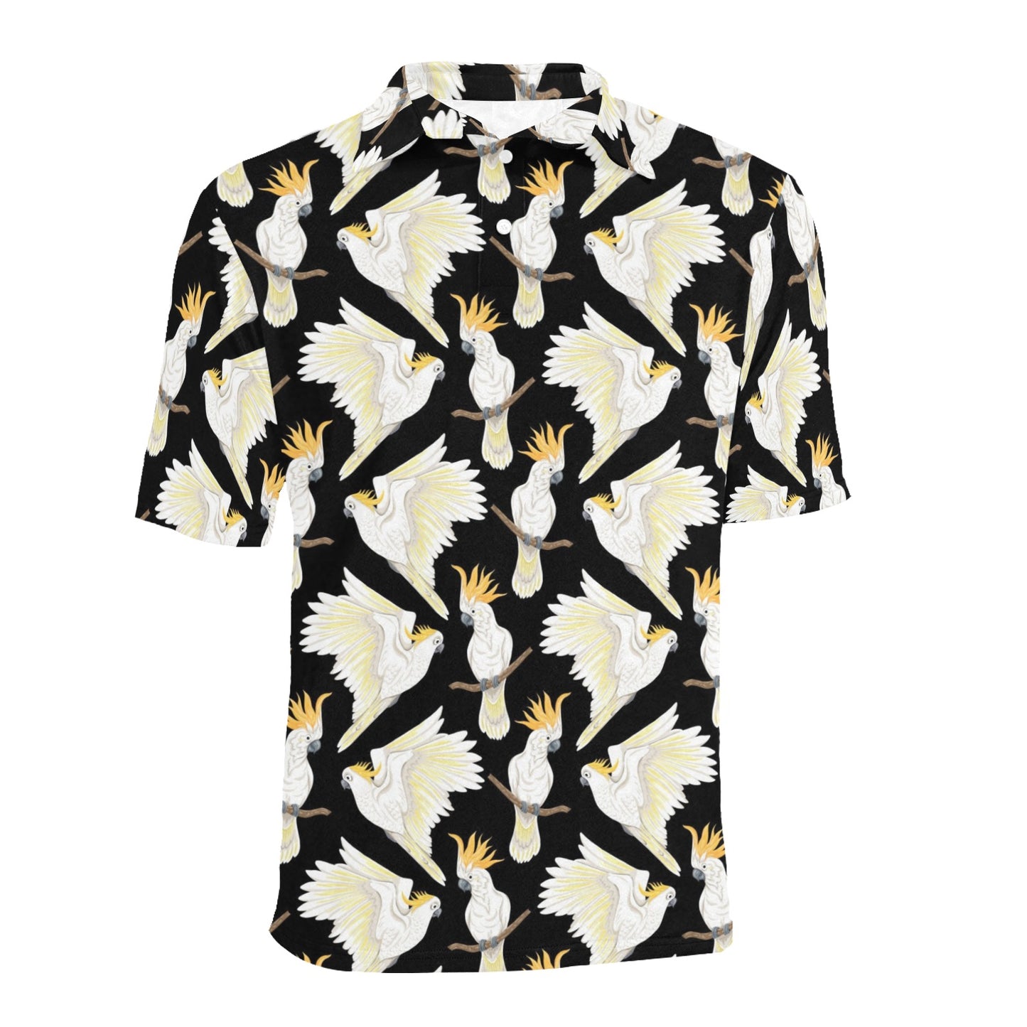 Cockatoo Print Design LKS402 Men Polo Shirt