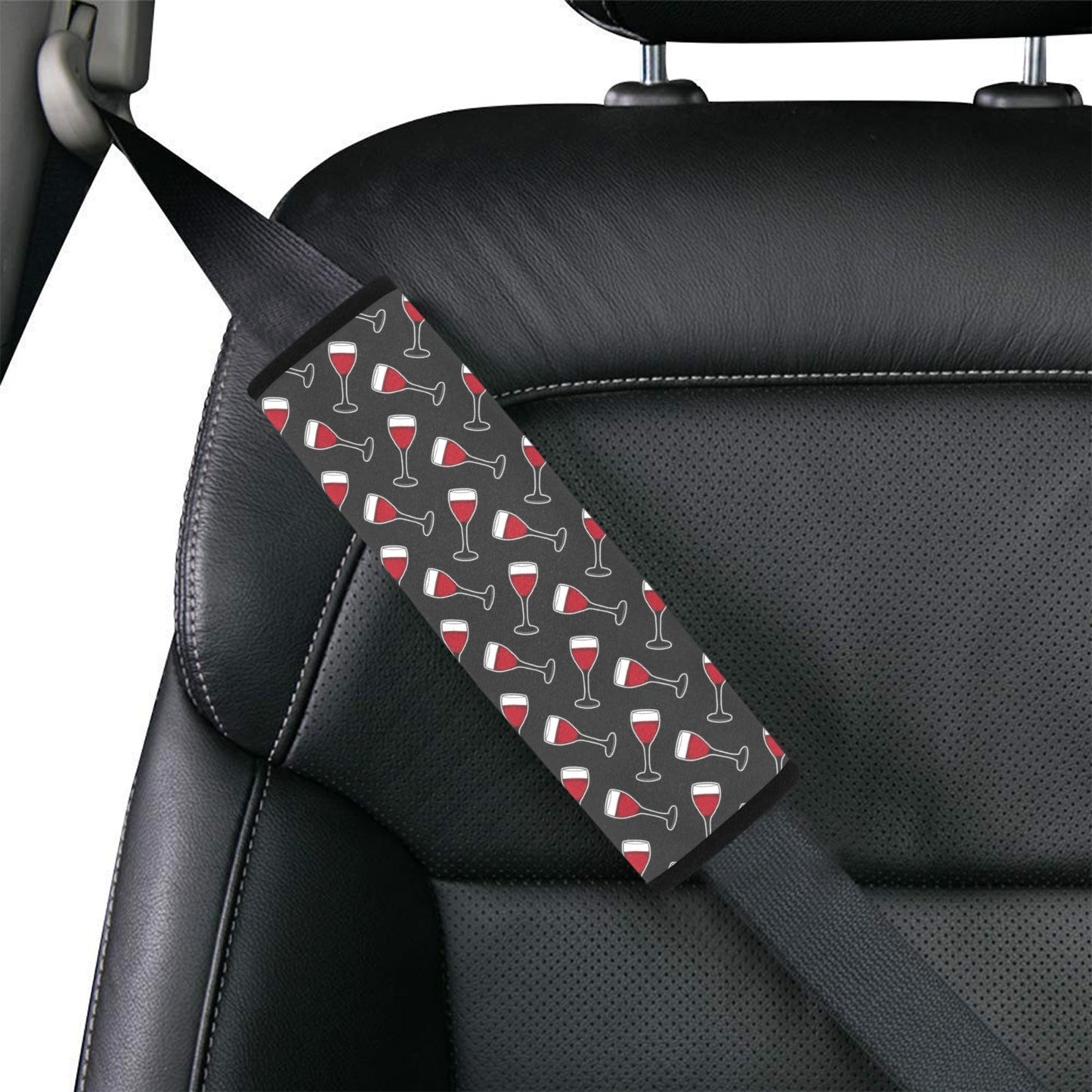 Wine Print Design LKS308 Car Seat Belt Cover