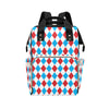 Harlequin Print Design LKS402 Diaper Bag Backpack