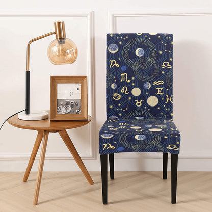 Zodiac Print Design LKS302 Dining Chair Slipcover