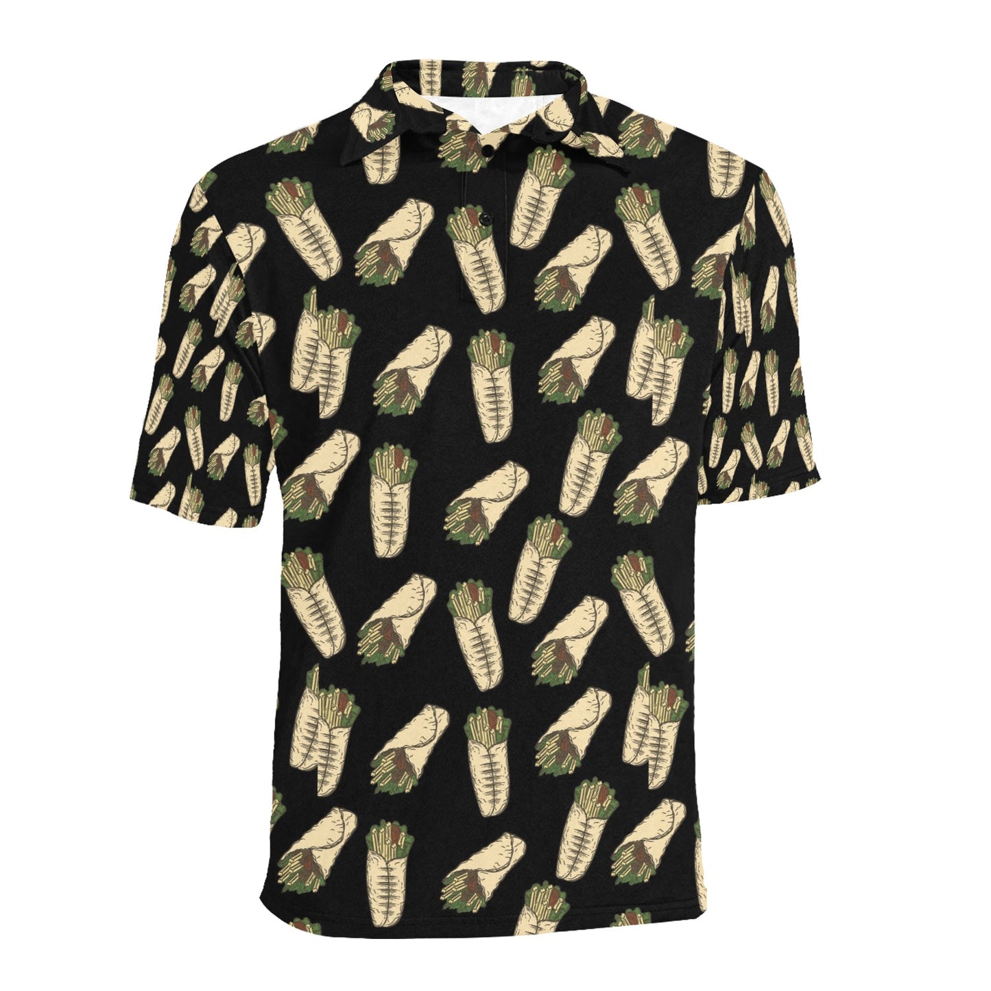 Burrito Print Design LKS303 Men Polo Shirt