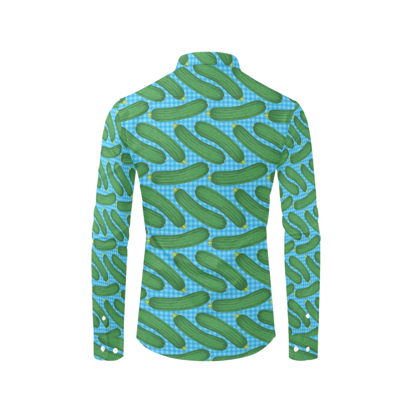 Zucchini Print Design LKS301 Men's Long Sleeve Dress Shirt