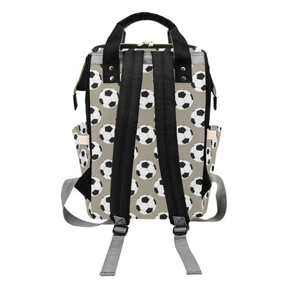Soccer Ball Print Design LKS302 Diaper Bag Backpack