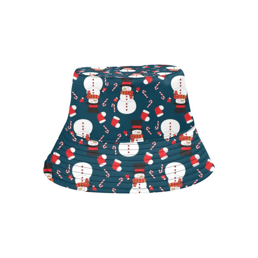 Snowman Print Design LKS301 Unisex Bucket Hat