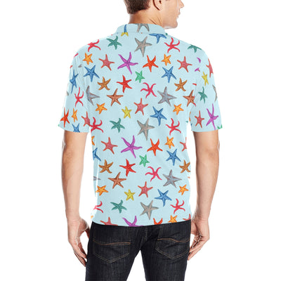 Starfish Print Design LKS402 Men Polo Shirt